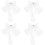 4Pz Copricapo Sposa Bianco Decorazione 5