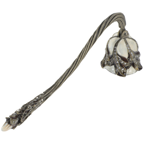 Candle Wick Snuffer Met Ingelegde Bloemvormige Koepel