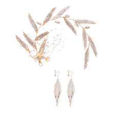 3 Pezzi Set Diacca Sposa Cerchietto Copricapo