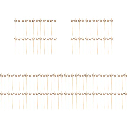 500Pz Stecchini in Bamboo Khaki Per Frutta E Snack Per Party 1