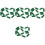4Pz Base Verde Per Composizioni Floreali Fai-Da-Te E 3