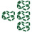 4Pz Base Verde Per Composizioni Floreali Fai-Da-Te E 6