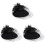 3 Pezzi Fascinator Sposa Fascia Cappello Accessorio Per 4