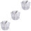 3St Nepkraag Chiffon Wit Vrouwen Kleding 6