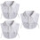 3St Nepkraag Chiffon Wit Vrouwen Kleding 8