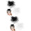 4Pz Cerchietti Fascinator Con Per Sposa 7