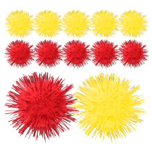 100 Stuks Glitter Pom Poms Knutselen Verjaardagshoed Accessoires