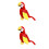 2St Vogel Speelgoed Rood, Duurzaam En , Feestdecoratie 5