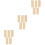 3Sets Decoratieve Khaki Hoogtemeter Splice DIY Meetlat 6