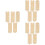 3Sets Decoratieve Khaki Hoogtemeter Splice DIY Meetlat 7