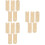 3Sets Decoratieve Khaki Hoogtemeter Splice DIY Meetlat 8