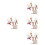 4 Sets Ijzerdraad Craft Kit Kerstversiering Diy Materiaal 6