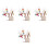4 Sets Ijzerdraad Craft Kit Kerstversiering Diy Materiaal 3