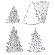 5 Stuks Kerstboom Snijmalen Metalen Malplaten In reliëf