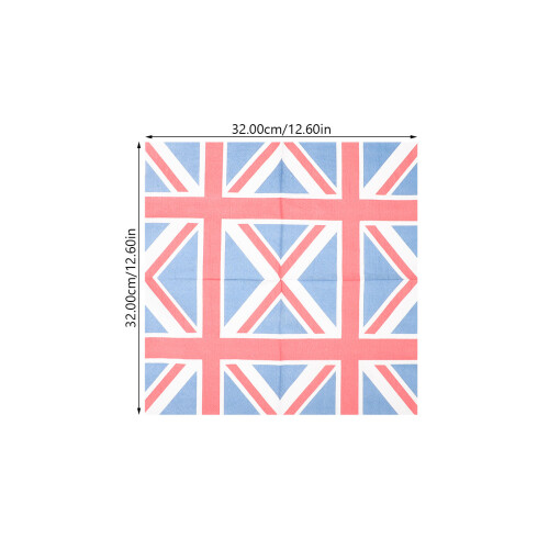 3X Party Servetten Met Brits Ontwerp, En Stevig 2