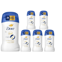 6 x 50ml Dove Antiperspirant Deodorant Stick Original 72h Advanced Protection