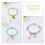 4 Peças Pulseiras De Com Pingente Para 10