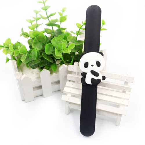 8 Unidades Pulseiras De Panda Silicone Para Crianças 2