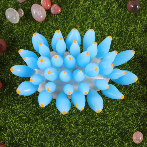 Underwater Artificial Bubble Coral Fish Tank Ornament Blue 1