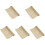 5Rolls Beige Burlap Table Runner Rustic Hessian for Coffee Table Use 4