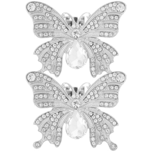2 Pares De Clips De Com Cristais Para De Noiva