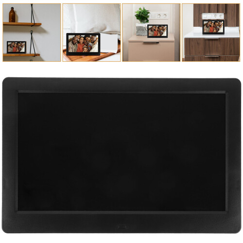 10 Polegadas 1080P LED LCD Digital Para Fotos Álbum Preto 2