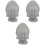 3 Unidades Estátua De Cabeça De Buda Para E Bonsai 5