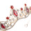 2 Unidades Tiara De Coroa Para Noiva Com 6
