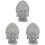 3 Unidades Estátua De Cabeça De Buda Para E Bonsai 4