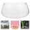 Round Fish Bowl Transparente Casca Pequeno 10
