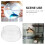 Round Fish Bowl Transparente Casca Pequeno 7