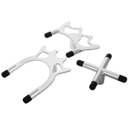3Pcs Suporte De Para Taco De Sinuca Alto E Baixo Com Garfos
