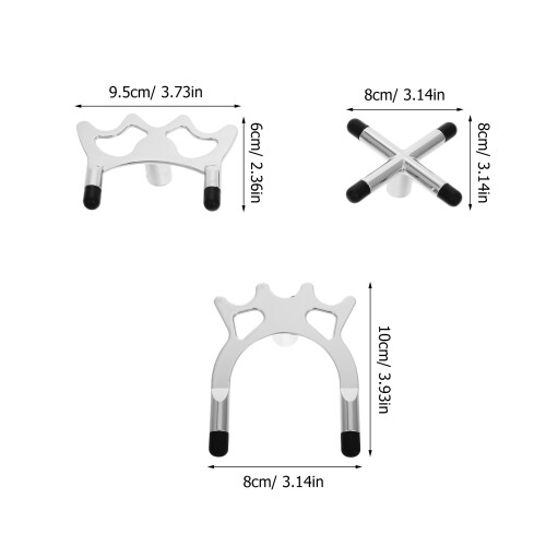 3Pcs Suporte De Para Taco De Sinuca Alto E Baixo Com Garfos 1