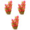3Pcs Decoração Aquática Para De Grama Falsa 3