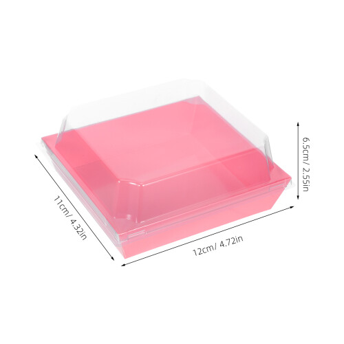 100 St Wegwerp Sandwichdoos Met Duidelijke 12X11X6,5 Cm 2