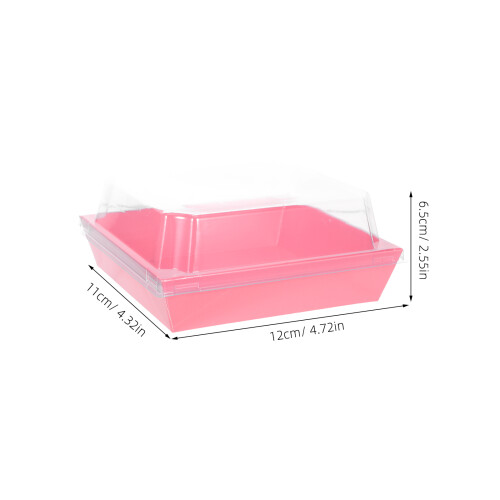 100 St Wegwerp Sandwichdoos Met Duidelijke 12X11X6,5 Cm 1