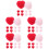 120 Stuks Gekleurde Wollen Harten Decoratie Accessoires 8