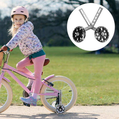 1 Set Vervangbare Trainingswielen Voor Kinderfiets 2