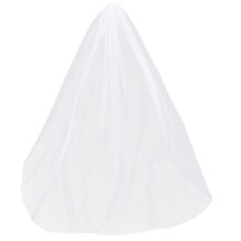 2St Decoratieve Bruidsveil Wit Met Vloerlange Sluier Bruid