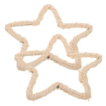 2 Stuks Wijnstok Takken Krans Materiaal Diy Stervormige Rotan Garland