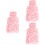 3Pièces Enveloppe Bouillotte Rose Décorative Confortable 6