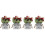 4Stk Künstliche Bonsai Wohnaccessoire 6