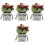 4Stk Künstliche Bonsai Wohnaccessoire 5