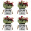 4Stk Künstliche Bonsai Wohnaccessoire 7