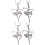 4 Pezzi Collana Con Ciondolo Ballerina E Per Clavicola 7