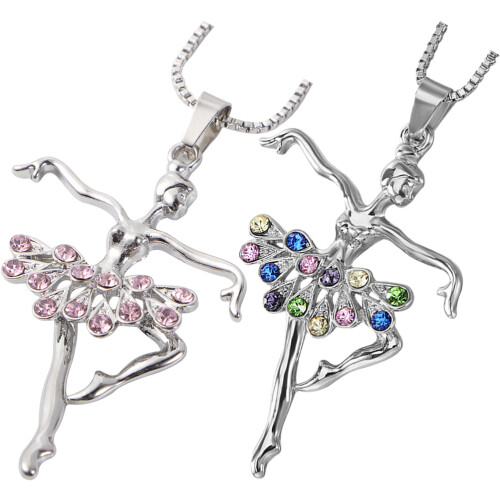 4 Pezzi Collana Con Ciondolo Ballerina E Per Clavicola 1