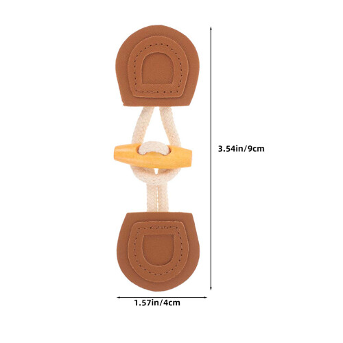 5 Pares Tapa Cosidos Cuero Artificial Botón Para Ropa 1