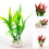 5 Peças Planta Aquática Artificial Grama Plástico 3