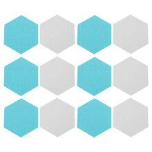 24Szt Niebieska Filcowa Tablica Hexagon Samoprzylepna Ścienna