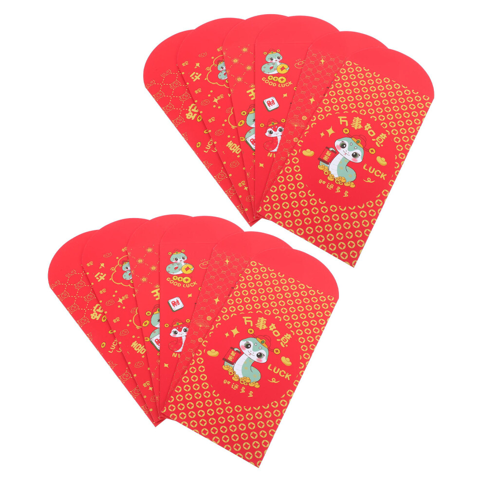 54 Sztuki Rok WężA Czerwone Koperty Na Nowy Rok KsiężYcowy-image